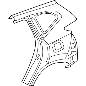 Honda 04646-TLA-A11ZZ Panel Set L, RR Out