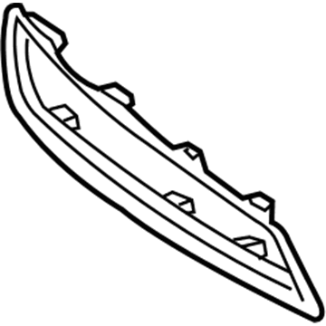 Acura 71109-STX-A00 Garnish Left, Front Bumper