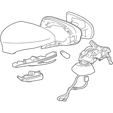Lexus 87910-30E30-C0 Mirror Assembly, Outer Rear