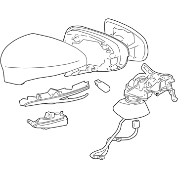 Lexus 87940-30F10-D2 Mirror Assembly, Outer Rear