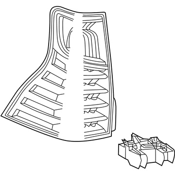 Lexus 81550-WY040 Lamp Assembly, Rear Combination