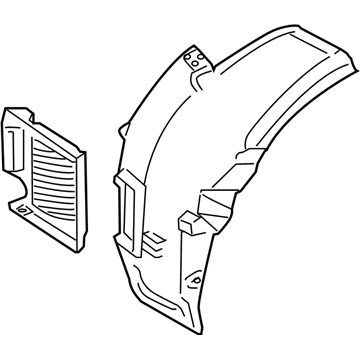 BMW 51-71-7-185-164 Cover, Wheel Arch, Frontsection, Front Right