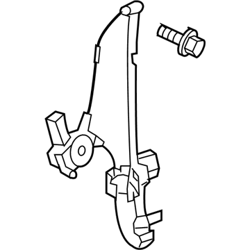 Mopar 55359560AA Window Regulator Rear Right