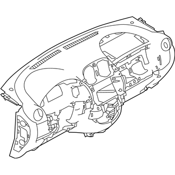 Nissan 68200-3BA3A Panel & Pad Assy-Instrument