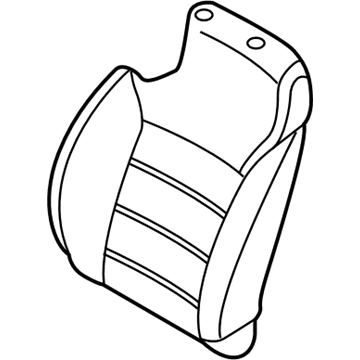 Kia 88360C6000C61 Front Back Covering Assembly, Left
