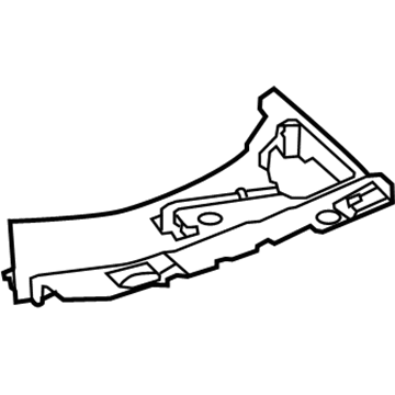 BMW 51-47-8-236-375 Left Trunk Mat Base