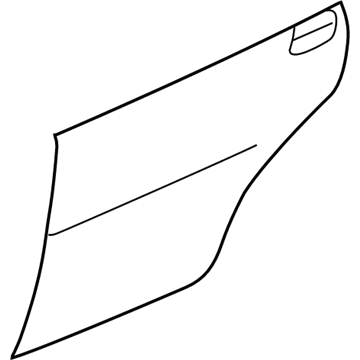 Kia 0K32A72031 Door-Rear Outer, RH