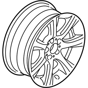 BMW 36-11-6-889-182 DISK WHEEL, LIGHT ALLOY, IN