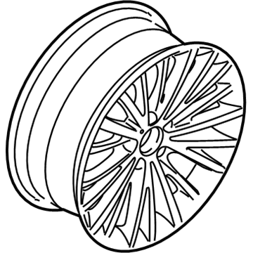 BMW 36-11-6-856-218 Disc Wheel, Light Alloy, Bright-Turned