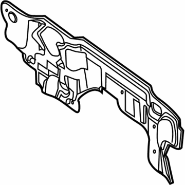 Infiniti 67810-ZQ00A INSULATOR-Dash Lower, Front