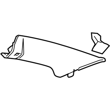 GM 25918997 Molding Asm-Windshield Garnish *Ebony