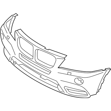BMW 51-11-7-210-451 Panel, Bumper, Primed, Front
