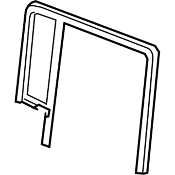 Mopar 55397039AG Glass-Door Glass Run With Glass