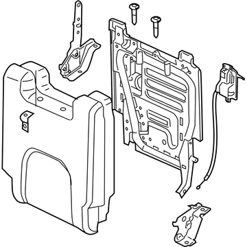 Nissan 89650-ZS20A Back Assy-3rd Seat, LH