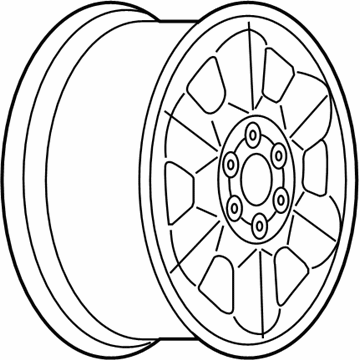 GM 9595182 Wheel, Alloy