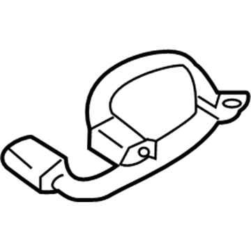 Nissan 88842-ZX18C Rear Buckle Belt Assembly, Center