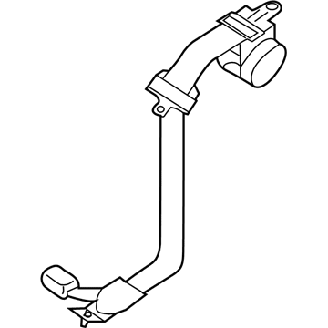 Nissan 88843-ZX28B Rear Buckle Belt Assembly, Center