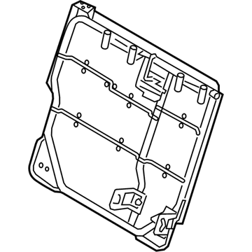 Kia 89410A7610WK Frame & Lock Assembly-Rear