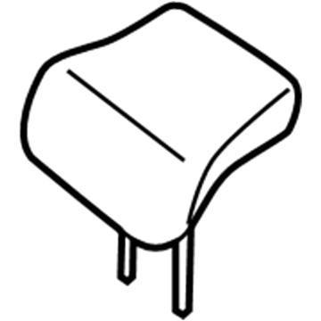 Nissan 86460-EA000 Headrest Assy-Rear Seat