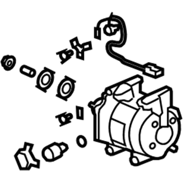 Honda 38810-RME-A02 Compressor