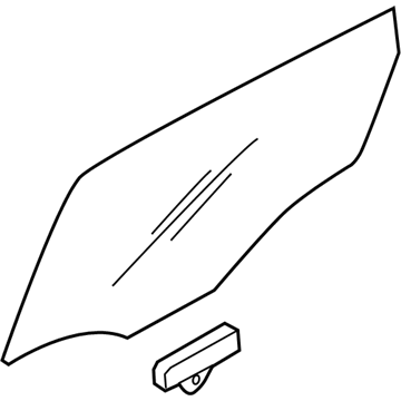 Kia 83410K0020 Glass Assembly-Rear Door