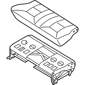 Nissan 88300-2Z402 Cushion Assy-Rear Seat