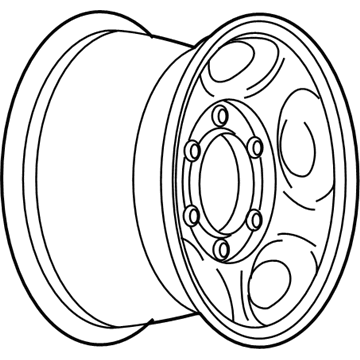 GM 9594636 Wheel, Steel