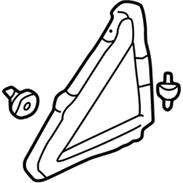 Honda 75495-S0X-A00 Garnish Assy., L. FR. Pillar Corner