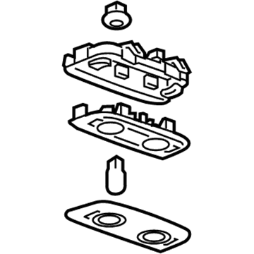 GM 92272280 Dome Lamp Assembly