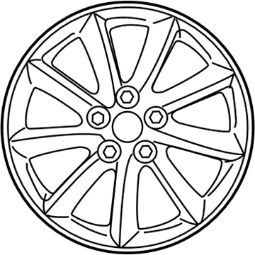 Lexus 42611-50730 Wheel, Disc