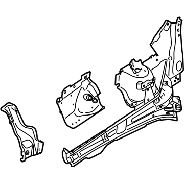 Ford DE9Z-16054-B Apron/Rail Assembly