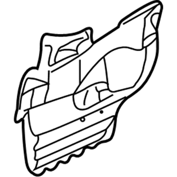 BMW 41-11-8-230-528 Right Engine Compartment Partition