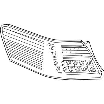 Toyota 81561-06350 Lens & Body, Rear Combination