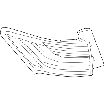 Lexus 81551-76090 Lens & Body, Rear Combination Lamp