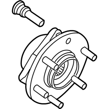 Nissan 40202-1LA2B Hub Assembly-Road Wheel, Front