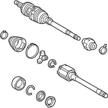 Toyota 43410-0T022 Axle Assembly