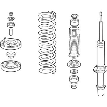 Acura 51602-SEP-A08 Shock Absorber Assembly, Left Front