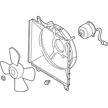 Kia 0K30B15025C Fan Compartment-Electric