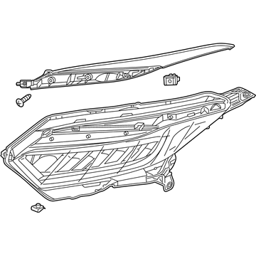 Honda 33100-T7A-A51 Headlight Assembly, Passenger Side