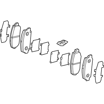 Honda 45022-SJP-A01 Set, Pad Front (17In, 28T)