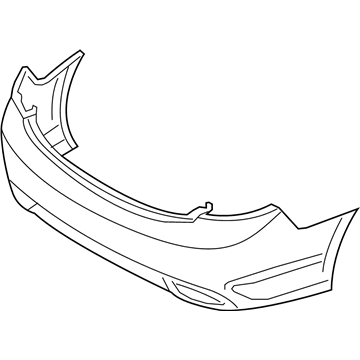 Hyundai 86610-3V010 Rear Bumper Cover