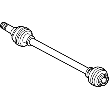 BMW 33-20-8-487-123 OUTPUT SHAFT, REAR LEFT