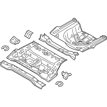 Hyundai 65510-C2000 Panel Assembly-Rear Floor