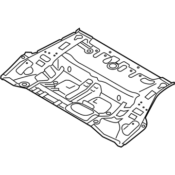 Hyundai 65511-C2000 Panel Assembly-Rear Floor, Front