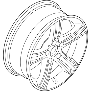 BMW 36-11-6-796-242 Disc Wheel, Light Alloy, Reflex-Silber