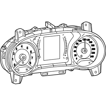 Mopar 68449344AJ CLUSTER-INSTRUMENT PANEL