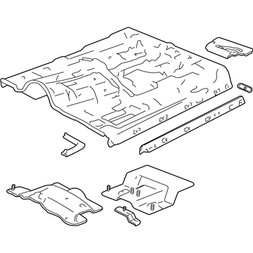 GM 12548363 PANEL, Floor And Toe Panel