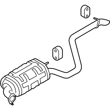 Hyundai 28700-2L295 Tail With Muffler Pipe