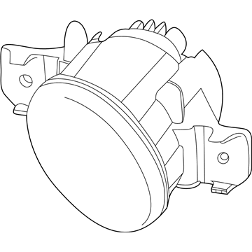 Nissan 26150-6CA0B LAMP FOG RH