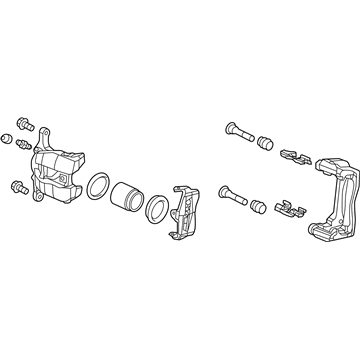 Acura 45019-TX4-A10 Caliper Sub-Assembly, Left Front